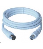 PREMIUMCORD TV kabel anténní propojovací 2m (koaxiální, M/F, 75 Ohm)
