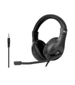 C-TECH Sluchátka MHS-05, 3,5mm jack, k PC, černá