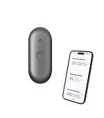 PLAUD Note Pin S Black - AI hlasový záznamník + náramek a šňůrka na krk