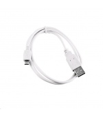 C-TECH kabel USB 2.0 AM/Micro, 2m, bílý