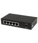 Intellinet 5-port Gigabit PoE Switch, 4x GbE PoE+, 1x GbE, PoE 60W, fanless