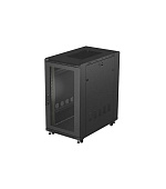 19" VOLNĚ STOJÍCÍ RACKOVÁ SKŘÍŇ 22U 600X1000 ČERNÉ PERFOROVANÉ DVEŘE LANBERG (PLOCHÉ BALENÍ)