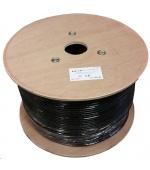 S/FTP kabel LEXI-Net, Cat7, dvojitý LS0H+PE, černý, 500m, cívka