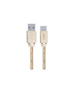 WG - Datový kabel Type-C (male) na USB-A (male), 2 metry, konopný ECO