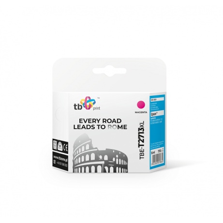 Ink. kazeta TB kompatibilní s Epson WF-3620 T2713 XL, nová, Magenta