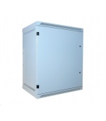LEXI-Net 19" nástěnný rozvaděč 15U 600x450, nosnost 60 kg, plné dveře, svařovaný, šedý