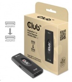 Club3D Adaptér aktivní DisplayPort 1.4 Repeater 4K120HZ HBR3 (F/F), černá