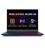ASUS ROG Strix SCAR 18/G835LXG-TQ468WZ + ADAPTER/U9-290HXP/18"/4K/64GB/1TB/RTX 5090/W11H/Black/2R