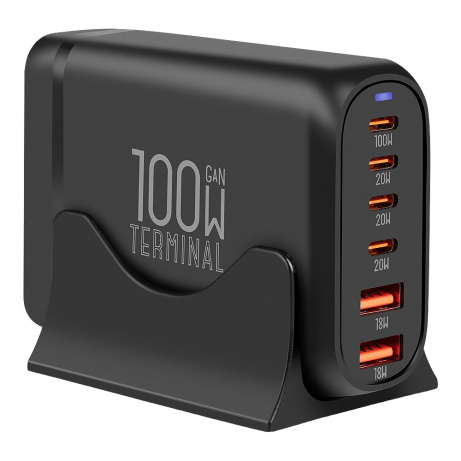 OBAL:ME Terminal GaN Stolní nabíječka 4C2A 100W Black
