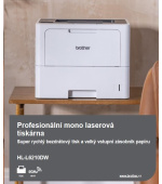 BROTHER tiskárna laserová mono HL-L6210DW - A4 50ppm 1200x1200 256MB 520listů LAN USB WIFI DUPLEX