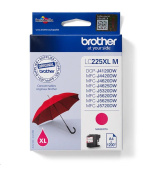 BROTHER INK LC-225XLM purpurový inkoust (až 1200 stran A4 dle ISO 24711)