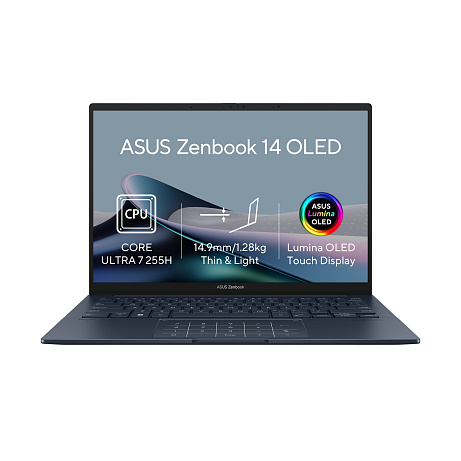ASUS Zenbook 14/UX3405CA-QL1528W/U7-255H/14"/WUXGA/T/32GB/512GB/Intel int/W11H/Blue/2R