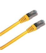 Patchkabel S/FTP,Cat6,2xRJ45, 0,5m žlutý