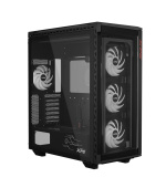 ADATA XPG case BATTLECRUISER II Mid-Tower, bez zdroje, 4x 120mm ARGB Fan, Černá